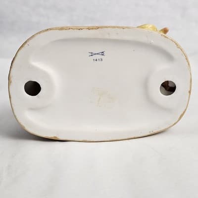 Vintage Homco Spaniel Puppy Dog with Duck Porcelain Figurine Series #1413 - Thumbnail 2