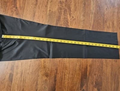 Armani Exchange Men's Long Slacks Black Pants 34W Wool Inseam 32 - Thumbnail 18
