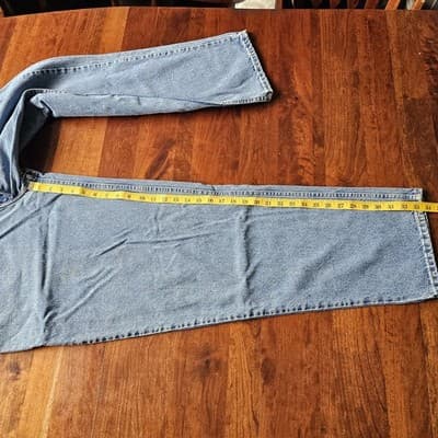 Levis Silvertab W40 L34 Light Wash Blue Jeans Loose Fit Baggy Skater - Thumbnail 7