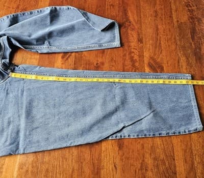 Levis Silvertab W40 L34 Med Wash Blue Jeans Loose Fit Baggy Skater - Thumbnail 6