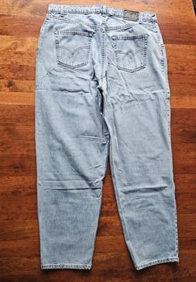 Levi's Silvertab Mens Medium Wash Blue Jeans W40 L34 Baggy - Thumbnail 3