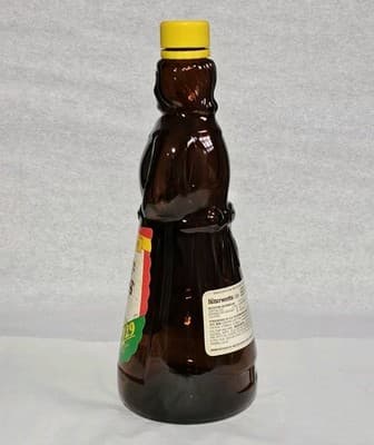 Vintage Mrs. Butterworth's Syrup Bottle Amber Glass 24 oz Plastic Cap Label 10" - Thumbnail 5
