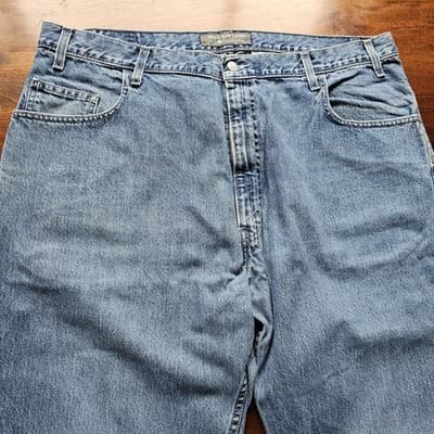 Levis Silvertab W40 L34 Med Wash Blue Jeans Loose Fit Baggy Skater - Thumbnail 3