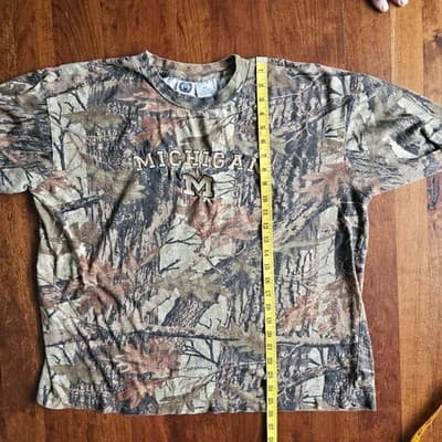 Camo M Michigan Long Sleeve Mens T Shirt 2XL Boggy Creek Camouflage Cotton - Thumbnail 12