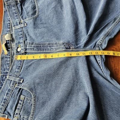 Levis Silvertab W40 L34 Med Wash Blue Jeans Loose Fit Baggy Skater - Thumbnail 9