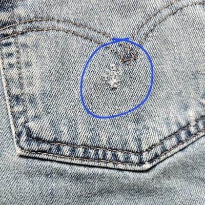 Levi's Silvertab Mens Medium Wash Blue Jeans W40 L34 Baggy - Thumbnail 6