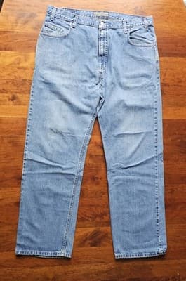 Levis Silvertab W40 L34 Med Wash Blue Jeans Loose Fit Baggy Skater - Thumbnail 2