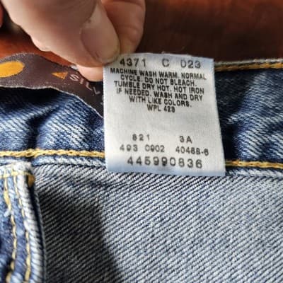 Levis Silvertab W40 L34 Med Wash Blue Jeans Loose Fit Baggy Skater - Thumbnail 13