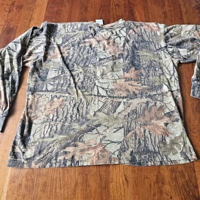 Camo M Michigan Long Sleeve Mens T Shirt 2XL Boggy Creek Camouflage Cotton - Thumbnail 7