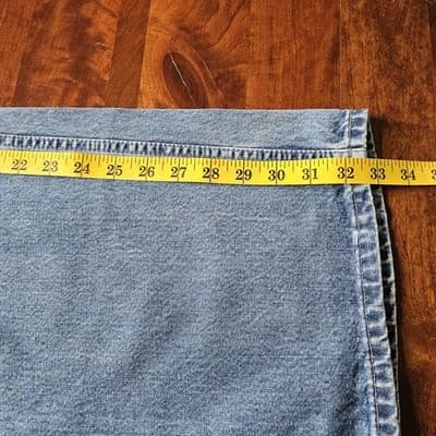 Levis Silvertab W40 L34 Med Wash Blue Jeans Loose Fit Baggy Skater - Thumbnail 9