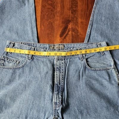 Levis Silvertab W40 L34 Med Wash Blue Jeans Loose Fit Baggy Skater - Thumbnail 13
