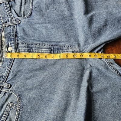 Levis Silvertab W40 L34 Med Wash Blue Jeans Loose Fit Baggy Skater - Thumbnail 11