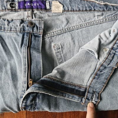 Levi's Silvertab Mens Medium Wash Blue Jeans W40 L34 Baggy - Thumbnail 12