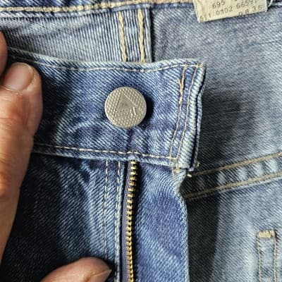 Levis Silvertab W40 L34 Med Wash Blue Jeans Loose Fit Baggy Skater - Thumbnail 12