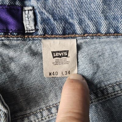 Levi's Silvertab Mens Medium Wash Blue Jeans W40 L34 Baggy - Thumbnail 14