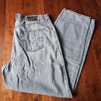 Levi's Silvertab Mens Medium Wash Blue Jeans W40 L34 Baggy - Thumbnail 16