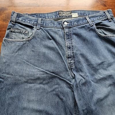 Levis Silvertab W40 L34 Med Wash Blue Jeans Loose Fit Baggy Skater - Thumbnail 2