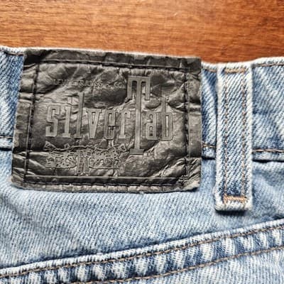 Levi's Silvertab Mens Medium Wash Blue Jeans W40 L34 Baggy - Thumbnail 5