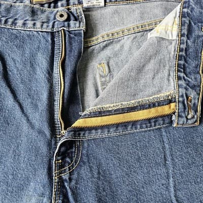 Levis Silvertab W40 L34 Med Wash Blue Jeans Loose Fit Baggy Skater - Thumbnail 11