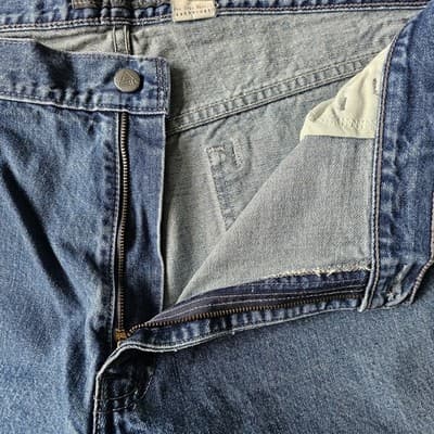Levis Silvertab W40 L34 Med Wash Blue Jeans Loose Fit Baggy Skater - Thumbnail 10