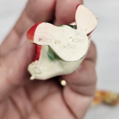 Vintage Plastic Clown Figuines, Made In Hong Kong Lot (2) - Thumbnail 4