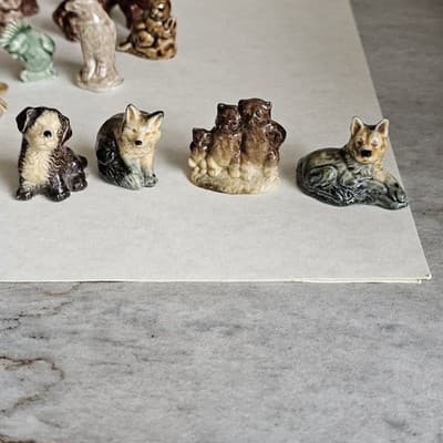 34 Wade Whimsies England Figurines Animals Fox Shepherd 3 little bears ect - Thumbnail 11
