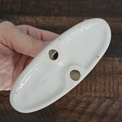 Vintage White Porcelain Horse on Base Mid Century 4" x 5" - Thumbnail 6