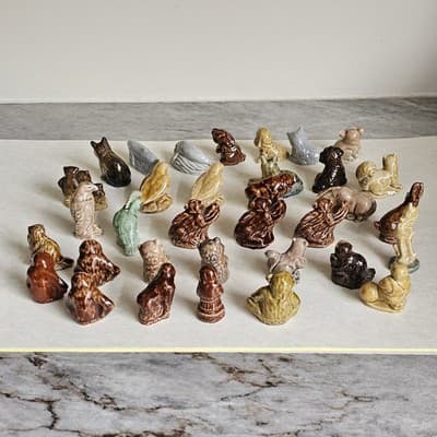 34 Wade Whimsies England Figurines Animals Fox Shepherd 3 little bears ect - Thumbnail 8