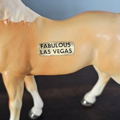 Vintage Palomino Horse Figurine Fabulous Las Vegas #A455 Porcelain Souvenir - Thumbnail 10