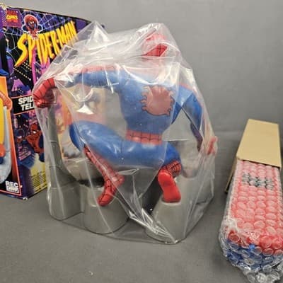 Vintage Spider-Man Telephone Marvel Comics 1994 With Box And Bonus Hand Set NIB - Thumbnail 9