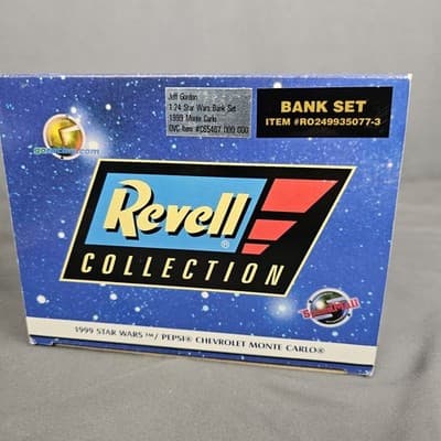 1/24 REVELL #24 JEFF GORDON 1999 Monte Carlo STAR WARS EP 1 Pepsi 2 Car BANK Set - Thumbnail 2