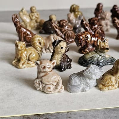 34 Wade Whimsies England Figurines Animals Fox Shepherd 3 little bears ect - Thumbnail 4