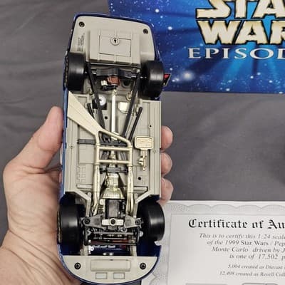 1/24 REVELL #24 JEFF GORDON 1999 Monte Carlo STAR WARS EP 1 Pepsi 2 Car BANK Set - Thumbnail 9