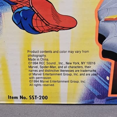 Vintage Spider-Man Telephone Marvel Comics 1994 With Box And Bonus Hand Set NIB - Thumbnail 4