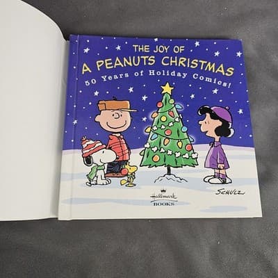 Joy of a Peanuts Christmas Hardcover Book Hallmark Charlie Brown Snoopy VTG 2000 - Thumbnail 5
