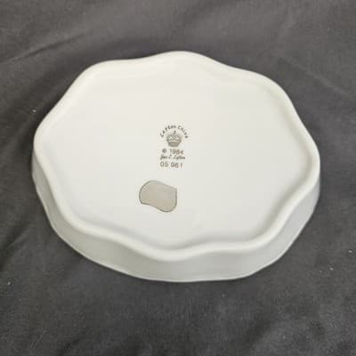 Vintage 1984 Lefton 25th Anniversary Bowl Trinket Dish - Thumbnail 4