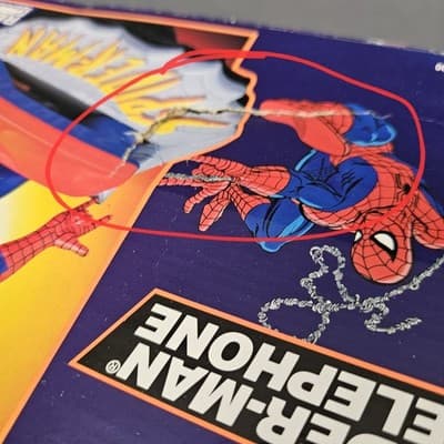 Vintage Spider-Man Telephone Marvel Comics 1994 With Box And Bonus Hand Set NIB - Thumbnail 13