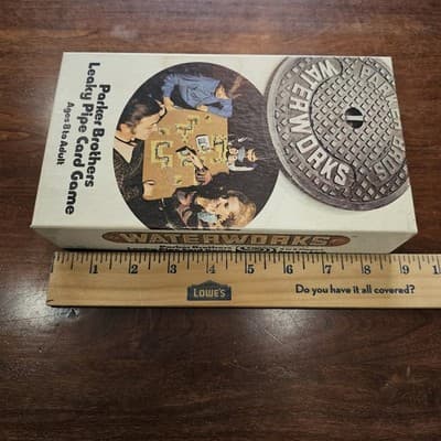 Vintage Parker Brothers WaterWorks Card Game Leaky Pipe Board Game 1972 - Thumbnail 3