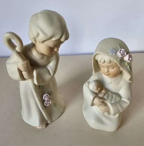 1992 Homeco Mary & Joseph with Baby Jesus Signed Mizuno Excellent - Thumbnail 3