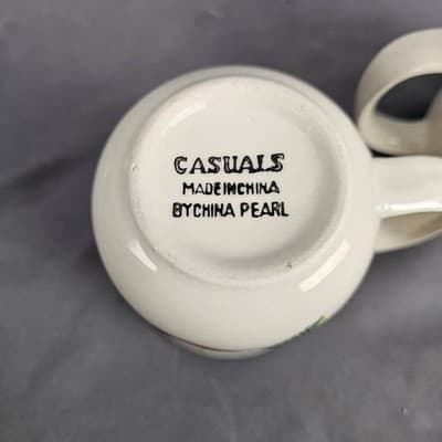 Apple Coffee Mugs Tea Fruit Cups Casual By China Pearl Set Of 2 - Thumbnail 5