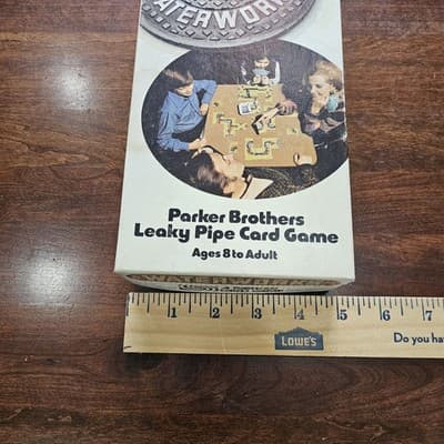 Vintage Parker Brothers WaterWorks Card Game Leaky Pipe Board Game 1972 - Thumbnail 2