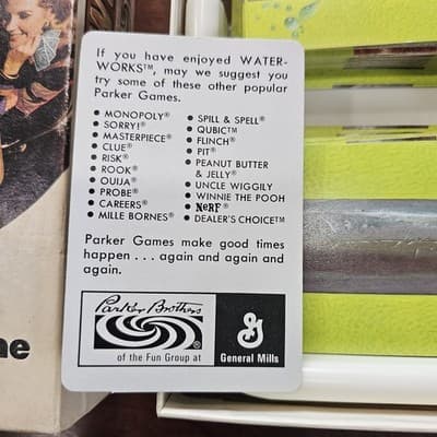 Vintage Parker Brothers WaterWorks Card Game Leaky Pipe Board Game 1972 - Thumbnail 7