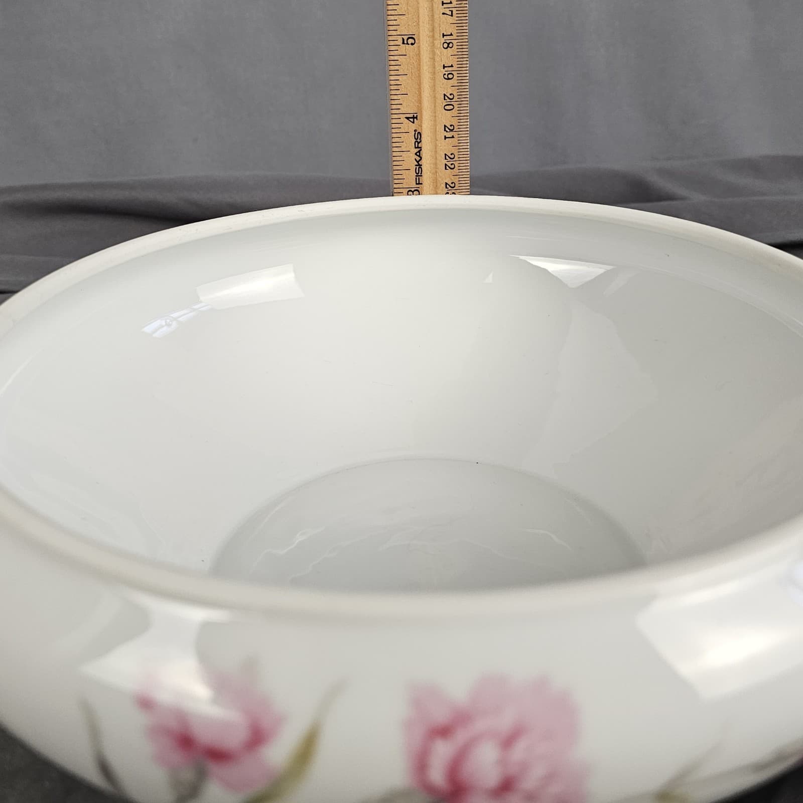 Royal Court Carnation Soup Tureen - Vegetable Bowl with Lid - Thumbnail 6
