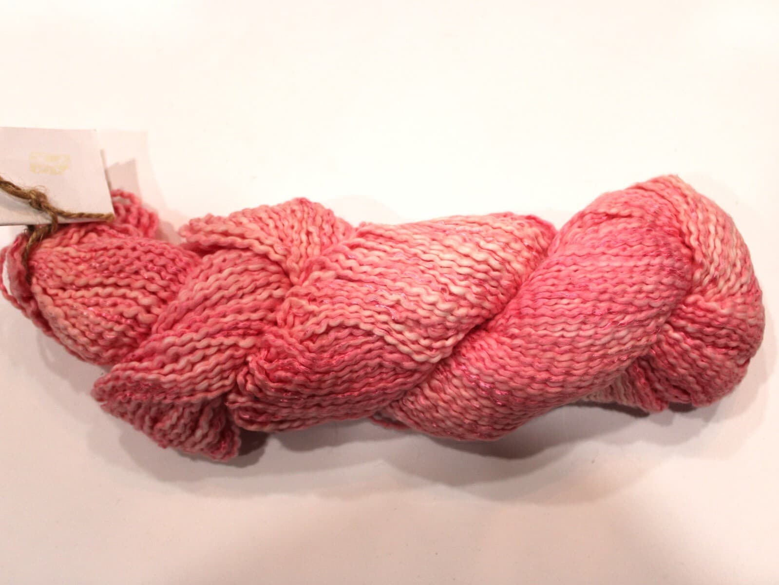 Farmhouse Yarns Cotton Blossom Yarn by Dixie 85% Cotton Rose Hand Dyed 200yd - Thumbnail 2