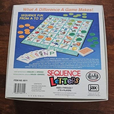 Sequence Letters Family & Friends Board Game 2-4 Players - Thumbnail 6