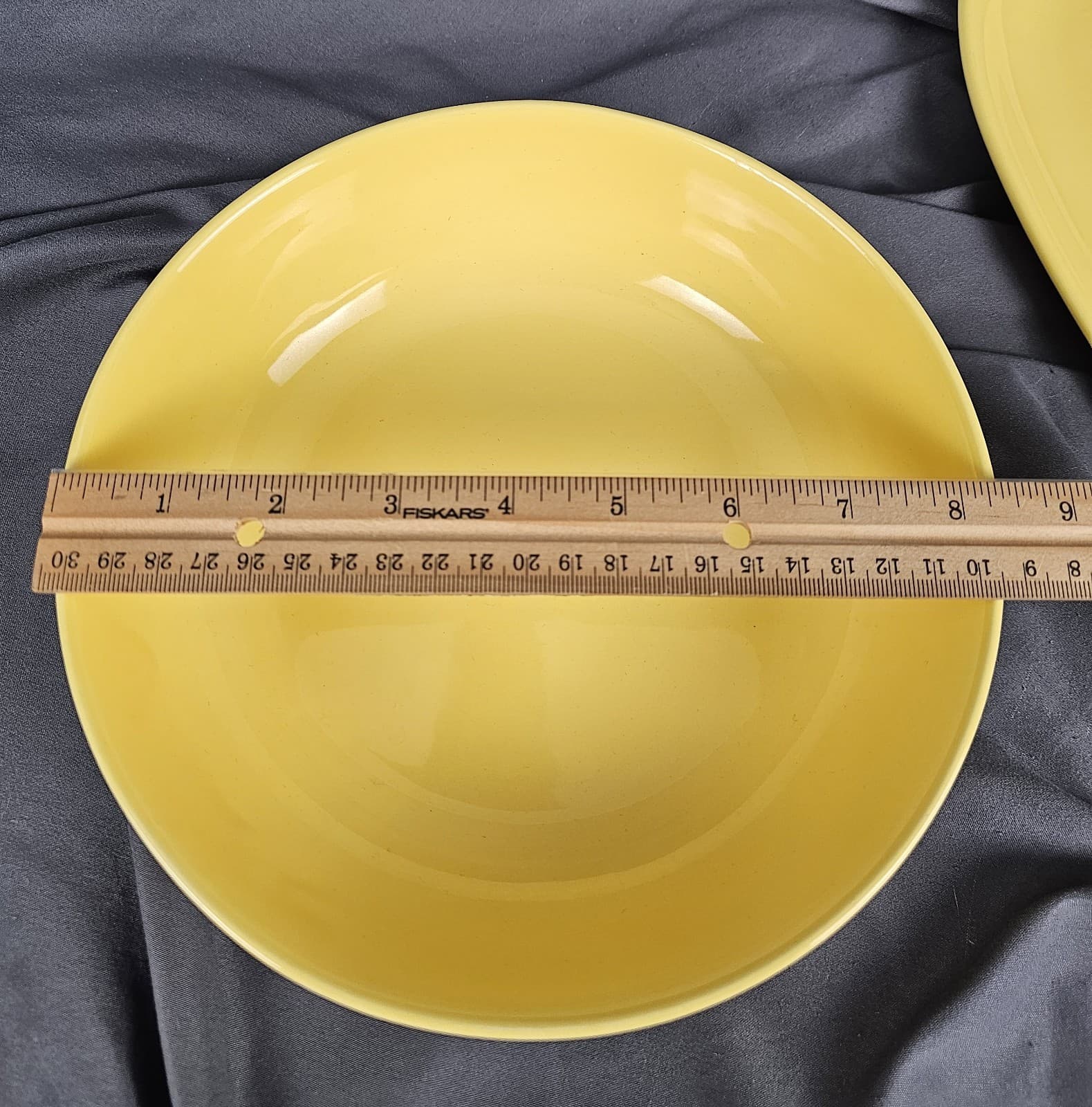 Fiestaware 2 Piece Sunflower Yellow Serving Plater & Serving Bowl Looks New - Thumbnail 11