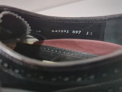 Men's Florsheim Black Dress Shoes Wingtip Size 10 D - Thumbnail 7