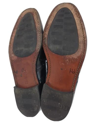 Men's Florsheim Black Dress Shoes Wingtip Size 10 D - Thumbnail 9
