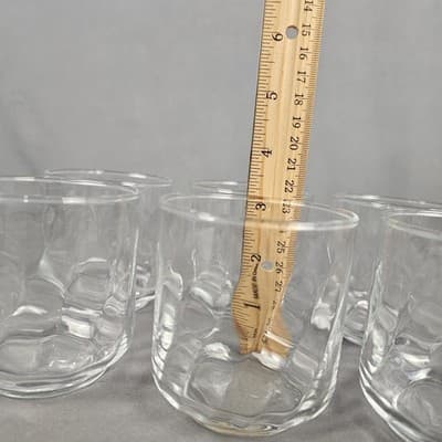 Mirage Swirt Old Fashion Glasses Set of 6 Clear Glass Barware - Thumbnail 8