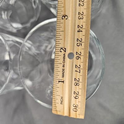 Mirage Swirt Old Fashion Glasses Set of 6 Clear Glass Barware - Thumbnail 6